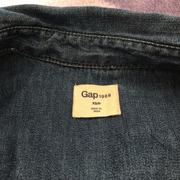 Gap Denim Utility Shirtdress Style:838544-00 - Picture 8 of 13